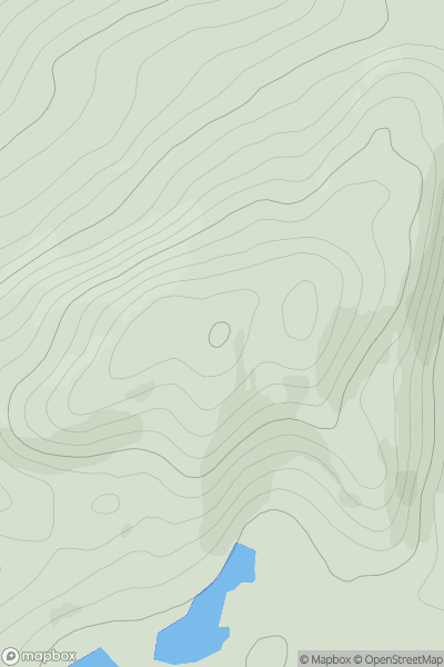 Thumbnail image for Carn na Cre [Kyle of Lochalsh to Garve] [NH306590] showing contour plot for surrounding peak